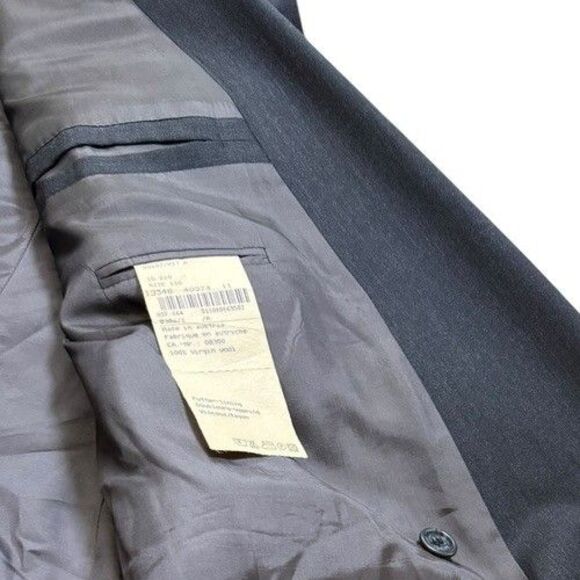 Baumler Blazer Mens Size 46 Double Breasted Wool Vitale Barberis Canonico Jacket - Picture 4 of 11